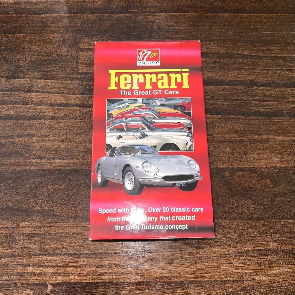 Ferrari The Great GT Cars VHS Tested and Works
